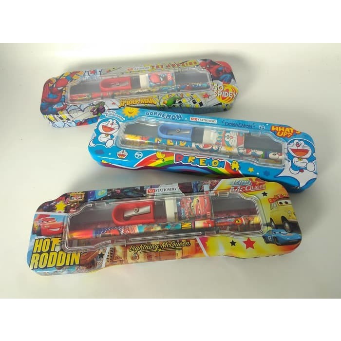

Unik Tempat Pensil Kaleng + Isi Kecil Disney Lekuk 9545 Berkualitas