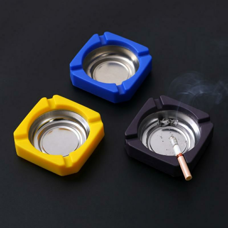 Asbak Rokok Asbak Mini Desaign Minimalis Bahan Stainless steel