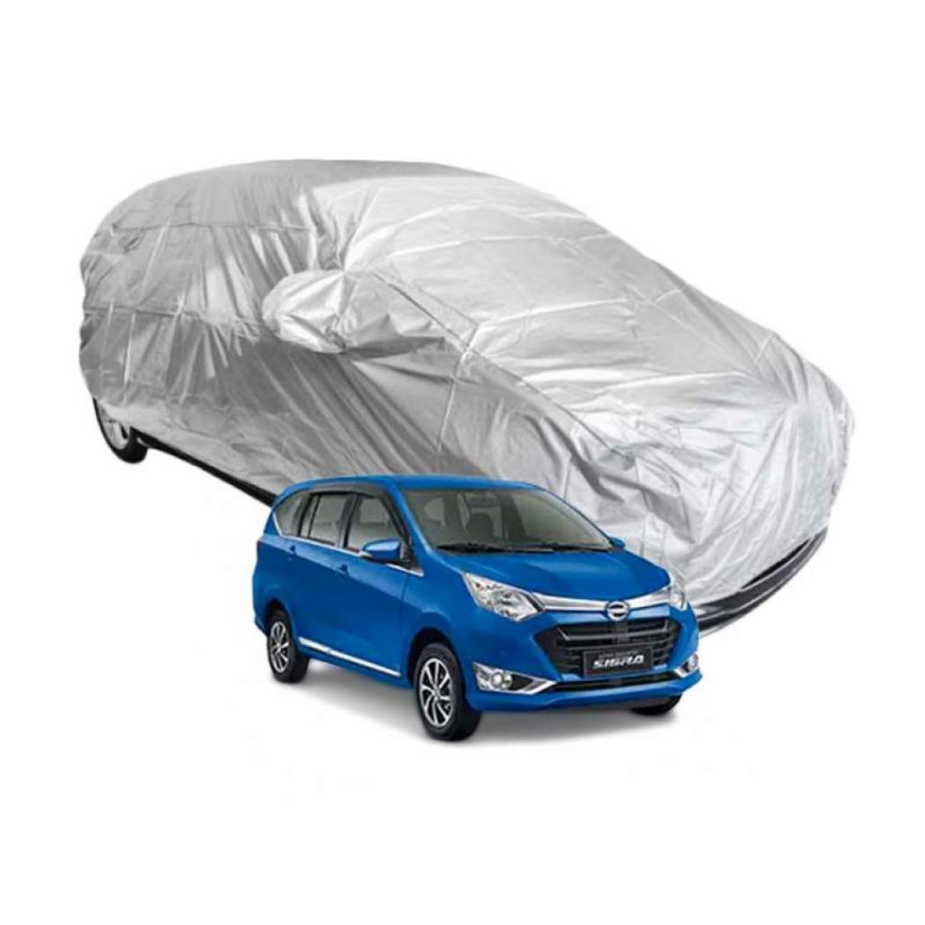 Body Cover Calya Sigra Selimut Sarung Penutup Mobil Silver