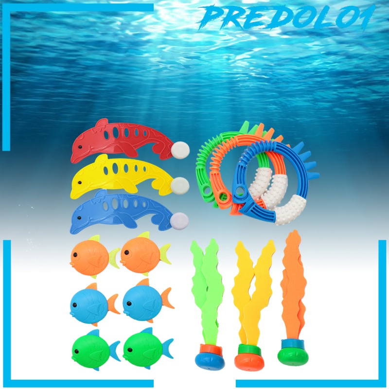 [PREDOLO1] Summer Pool Diving Toy for Boys Girls Dive Grass Pool Fish Underwater Games