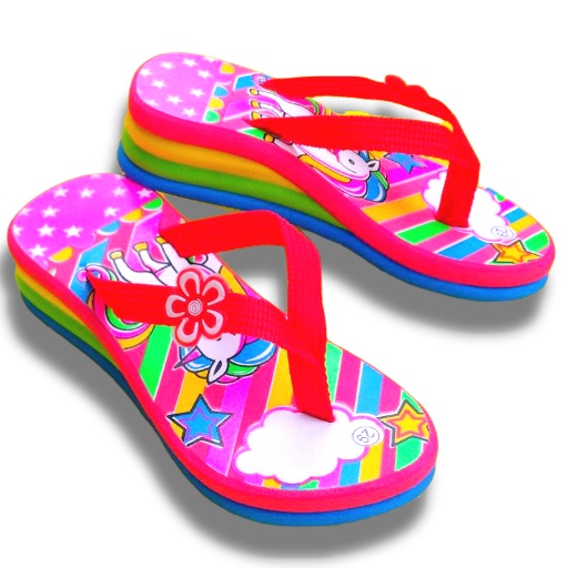 Sandal Wedges Anak Perempuan KUDA PONI PELANGI Terbaru