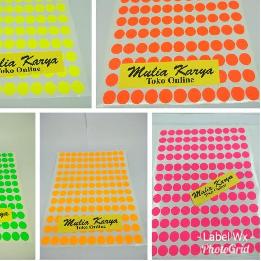 

➸ Label Sticker Bulat Warna Warni 13 mm / bungkus Per Warna cce ❄