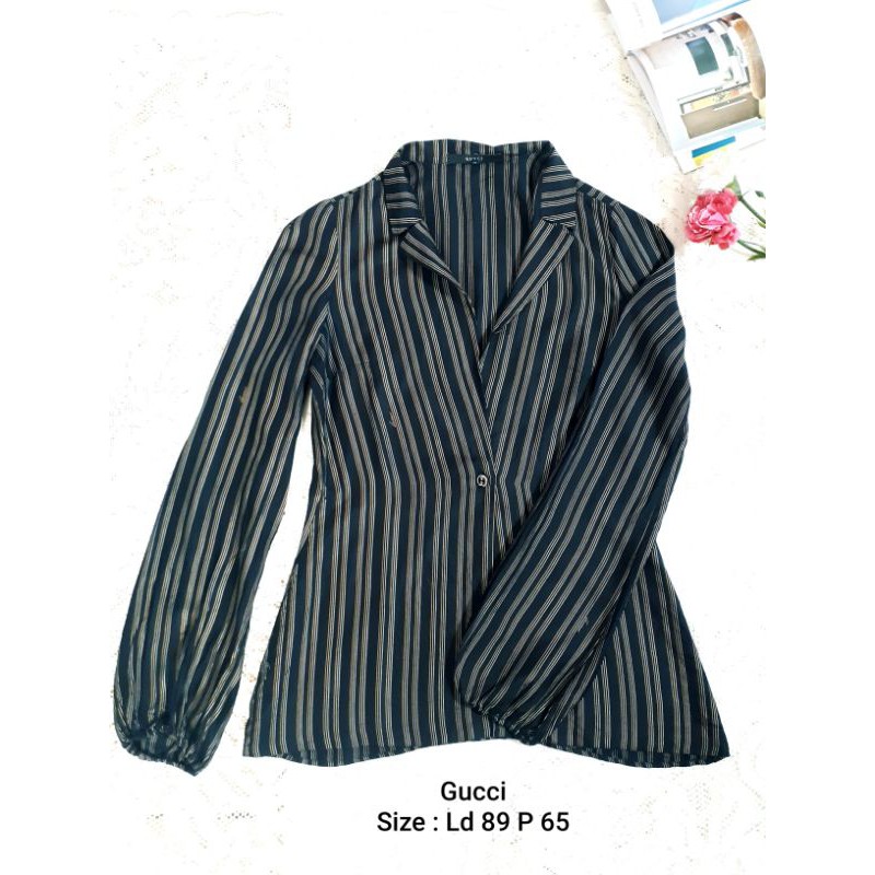 KEMEJA WANITA PRELOVED GUCCI