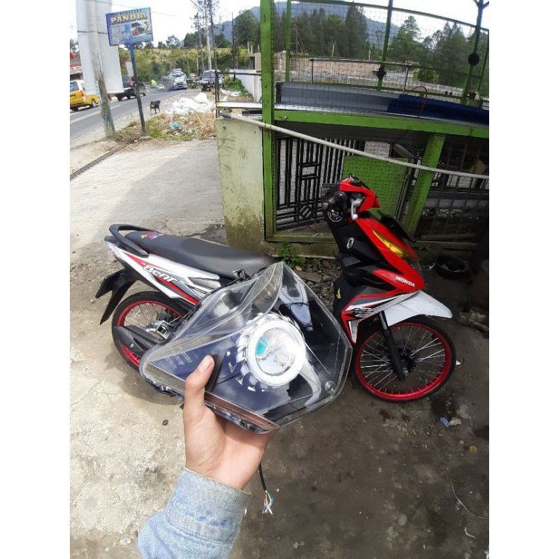 lampu depan Honda beat esp projie 2017