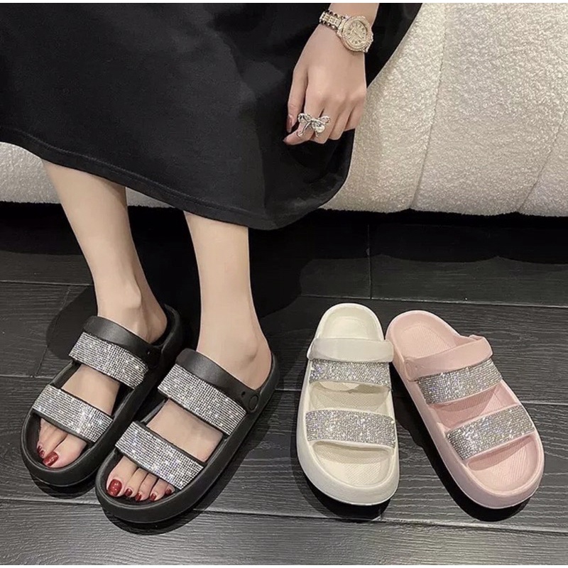 Sendalslop 5015 sepatu sendal wanita import realpict