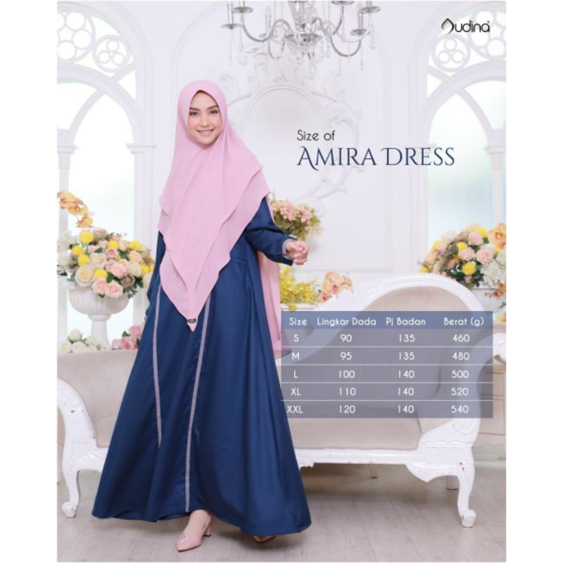 Amira Dress ORI Audina/Sarimbit Audina/Toyobo Premium/Audina Indonesia