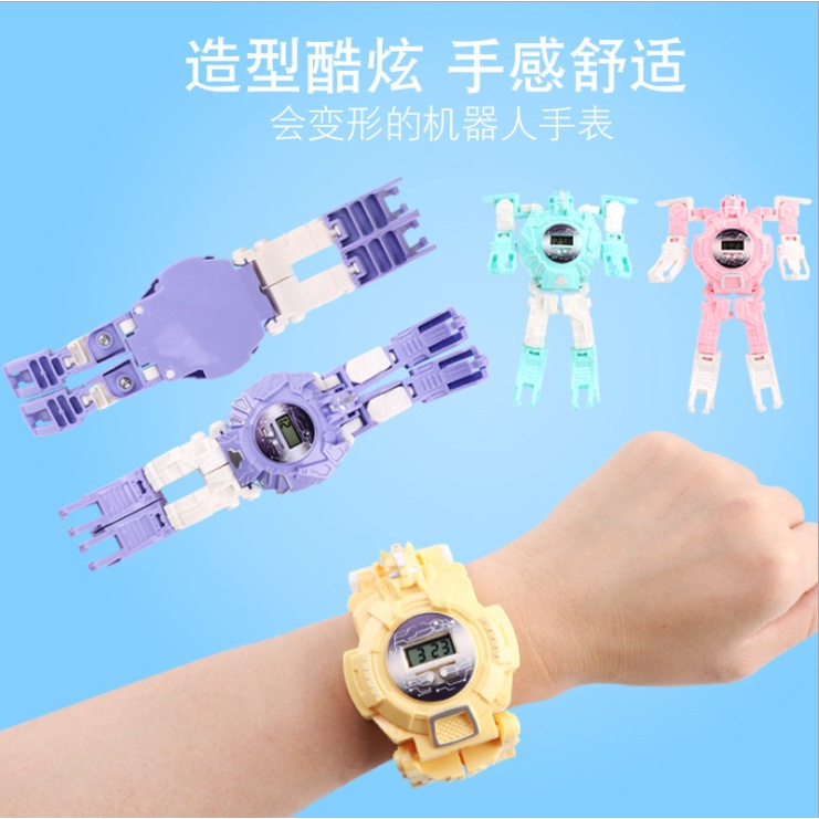 Jam Tangan Robot Deformation Import Anak Lucu Keren