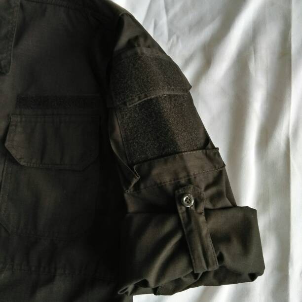 kemeja hitam helicon/tactical panjang/long sleeve cotton ripstop