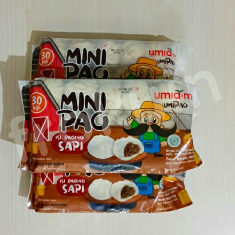 

Umiami Minipao coklat, daging sapi, ayam, strawberry 30 pcs - Frozen food murah