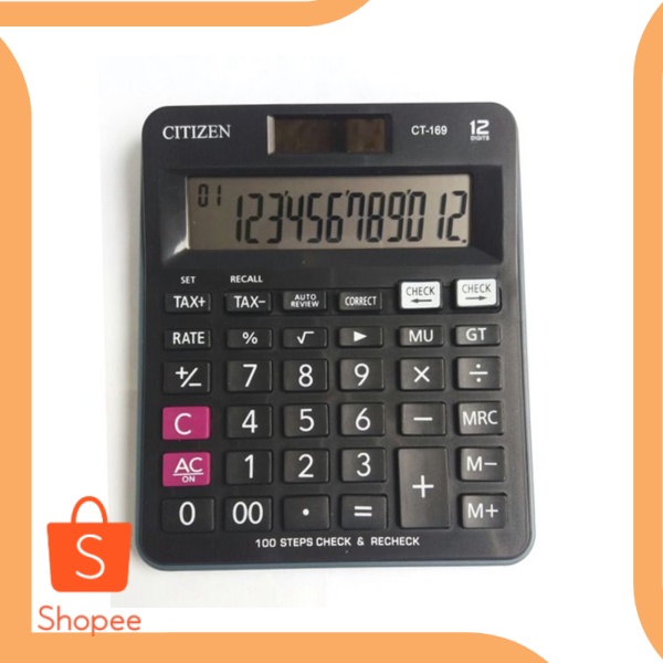 

KALKULATOR CITIZEN CT 169 - KALKULATOR 12 DIGIT - CHECK DAN CORRECT l