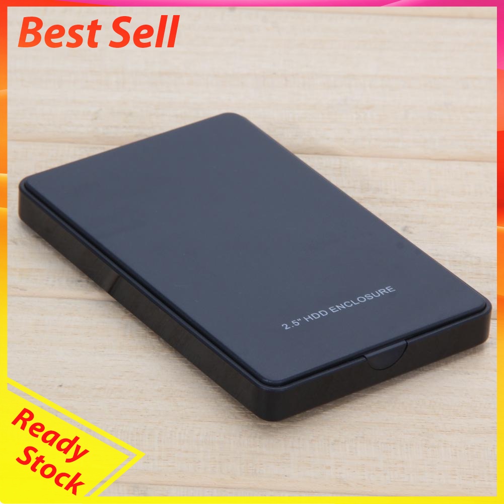 2.5in USB 2.0 SATA Hd Box HDD Hard Drive External Enclosure Case