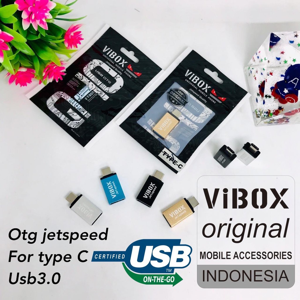 OTG FLASHDISK UP TO 128GB VIBOX ORIGINAL JETSPEED  OTG TYPE C DAN MICRO-USB