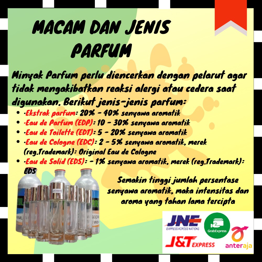 Parfum farfum perfume minyak wangi pria laki-laki cowok cowo tahan lama non alkohol refill isi ulang