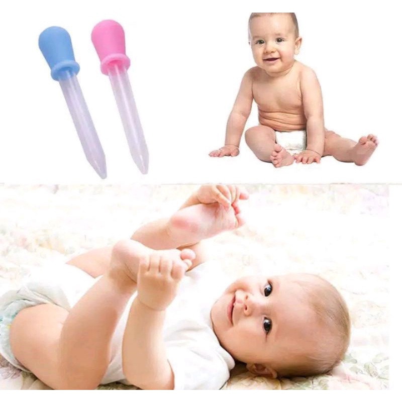 Pipet obat bayi/ Pipet mika bayi 2.5 ml/ 5 ml/ Pipet silikon