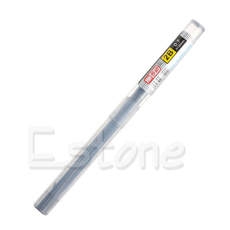 Mary Isi Ulang Pensil Mekanik 0.7 mm Untuk Pensil HB Extra Panjang Dengan Portable Untuk Case Untuk Anak Siswa Serut Sketc