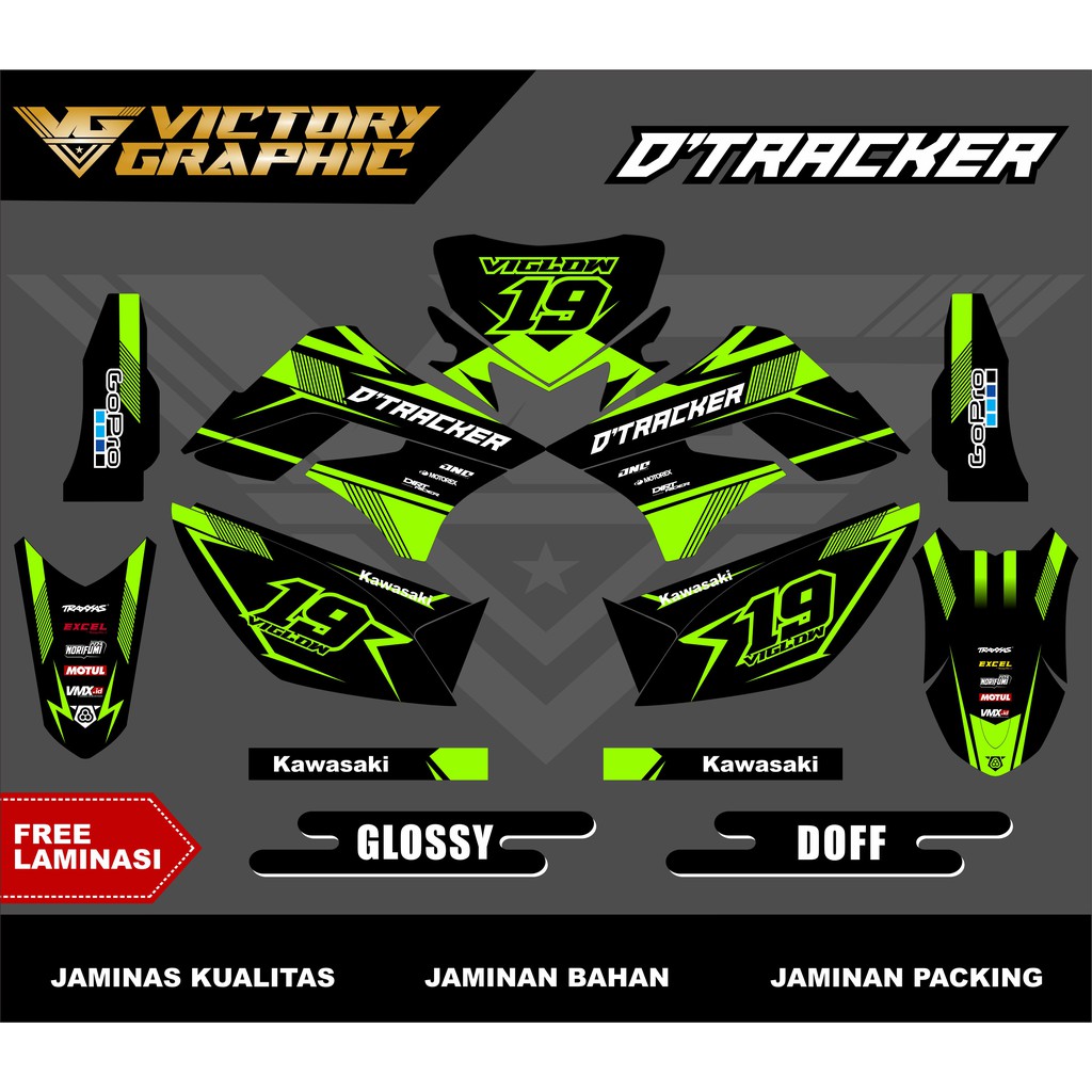 Decal klx 150 decal dtracker lama fullbody