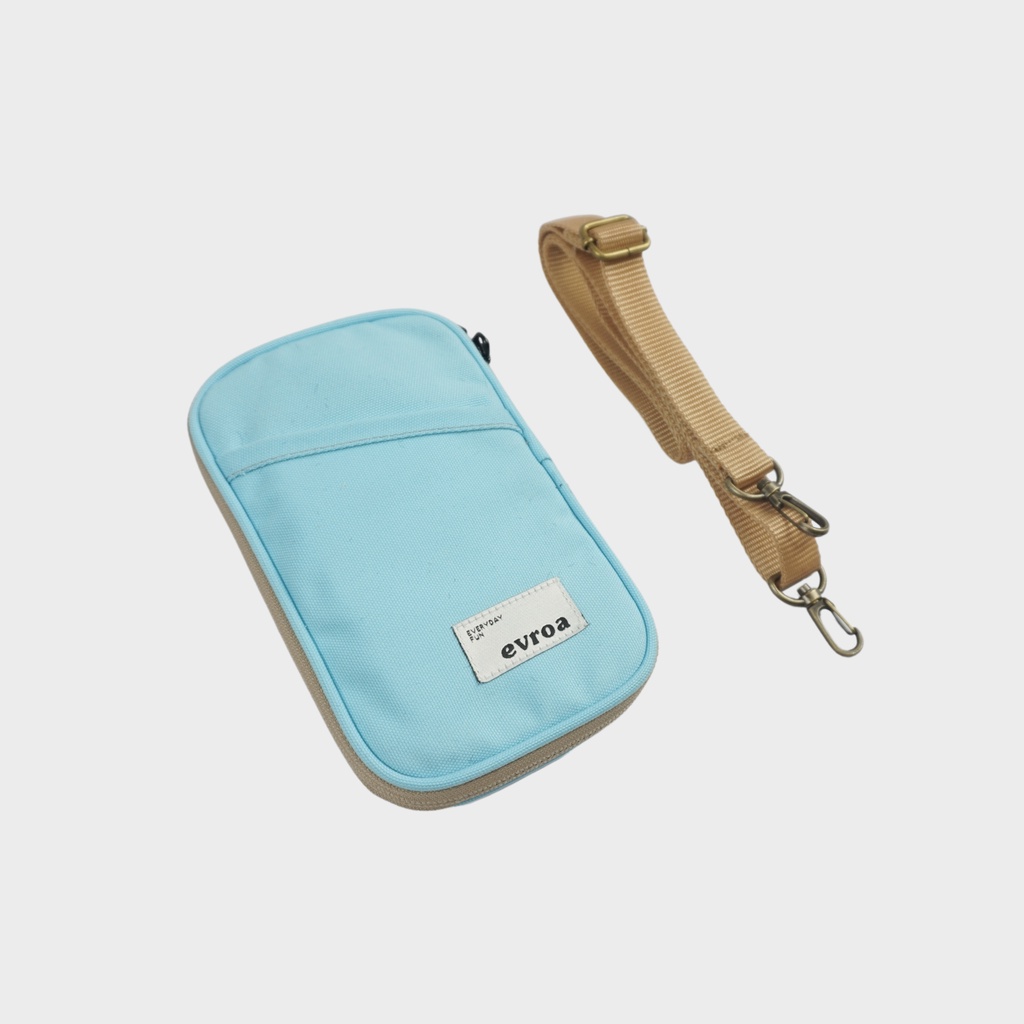 Evroa Polka Sling Phone - Aqua Blue