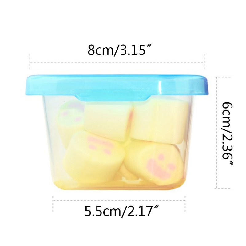 Mary Children Baby Food Container Refrigerator Freezing Cubes with Tray Storage Box