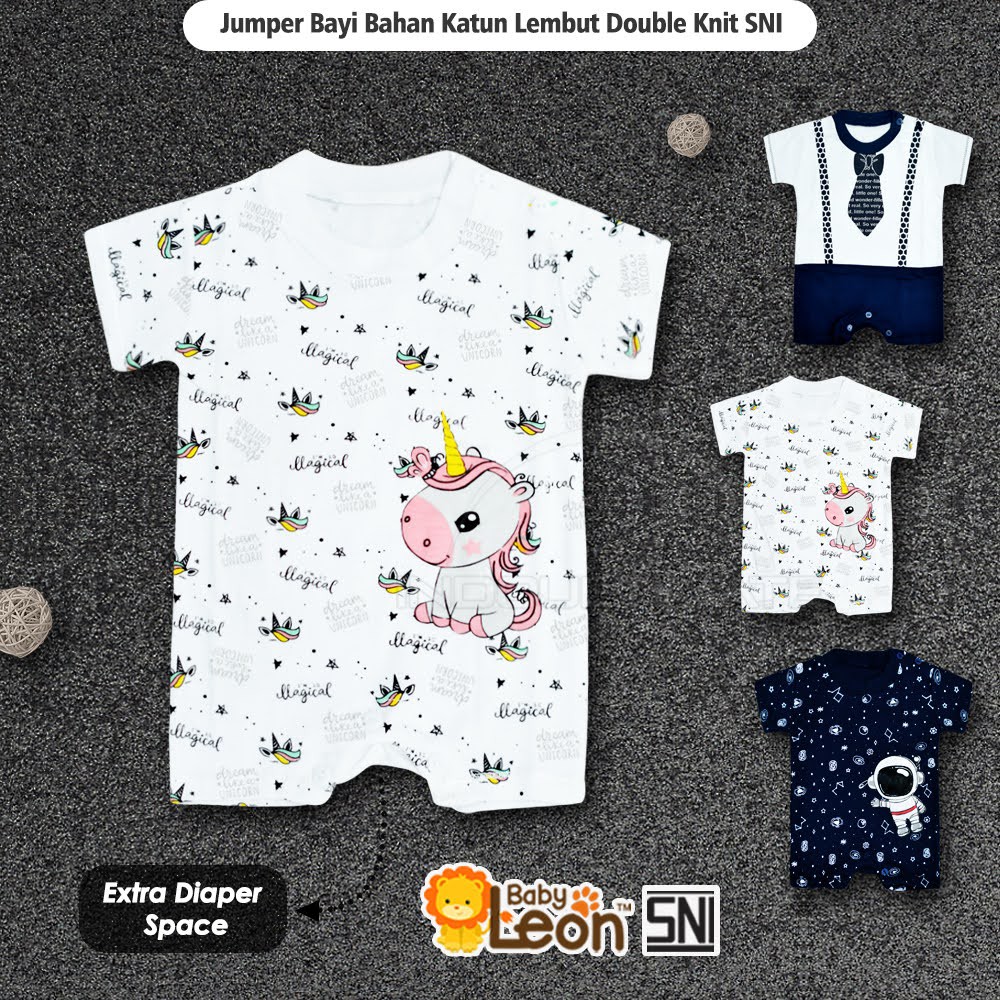 BABY LEON GY-044 Jumpsuit Bayi Laki-laki 1 Pcs Jumpsuit Bayi Laki-laki 0 Sampai 6 Bulan Jumper Bayi Laki-laki Baju Bayi Baru Lahir Jumper Bayi Newborn Baju Bayi Laki-laki 0 Sampai 6 Bulan