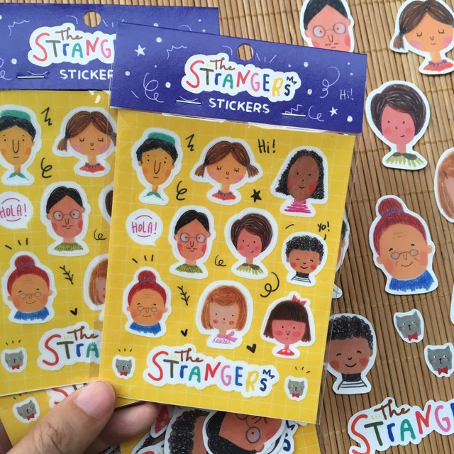 

Sticker diecut / sticker planner handmade lucu STRANGERS by mentol art