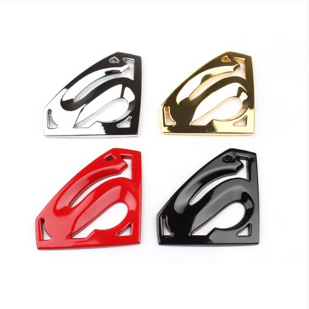 3D Superman Emblem Full Metal Sticker SuperHero Stiker Car Logo