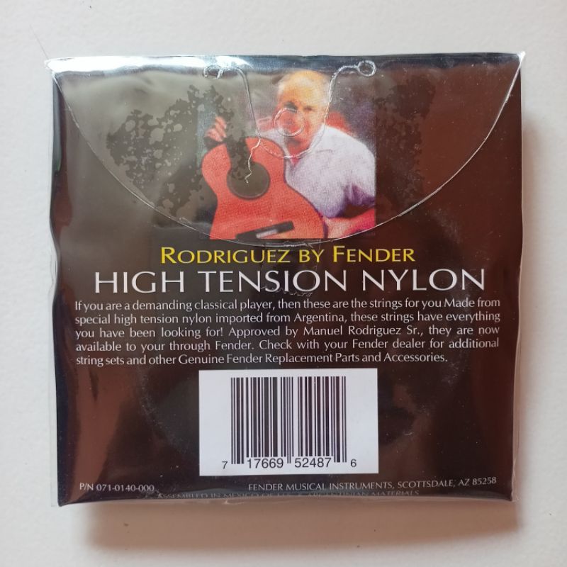 senar gitar/guitar fender MR nilon/nylon/clasic/klasik