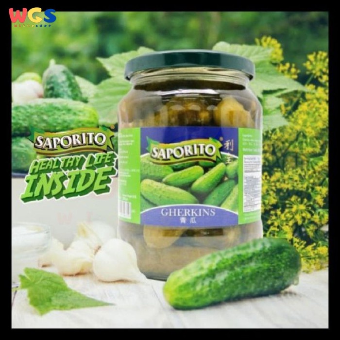 

Gg01Hh Saporito Gherkins - Acar Timun - 670 Gr Ds01Gkk