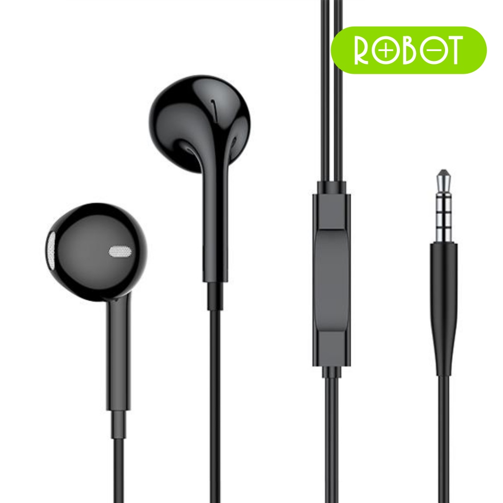 Robot RE10 Earphone Original Wired Bass High Sound Music