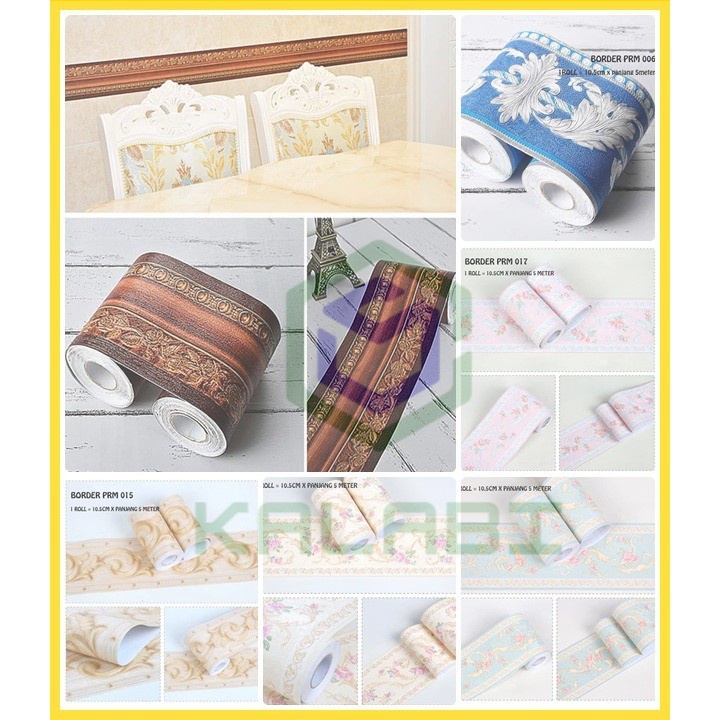 5 METER WALL BORDER PREMIUM LIST BORDER STIKER DINDING