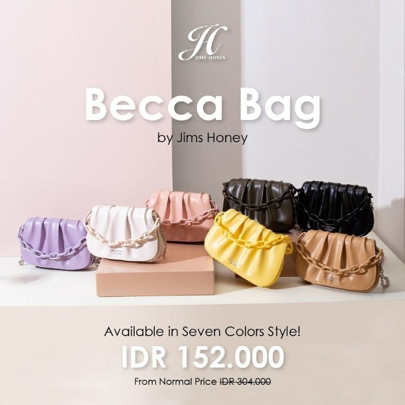 JIMS HONEY - TAS WANITA BECCA BAG (FREE BOX)