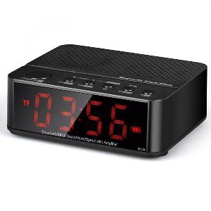 Jam Meja Digital Radio FM Jam Weker Bluetooth Speaker Mini   KD 66