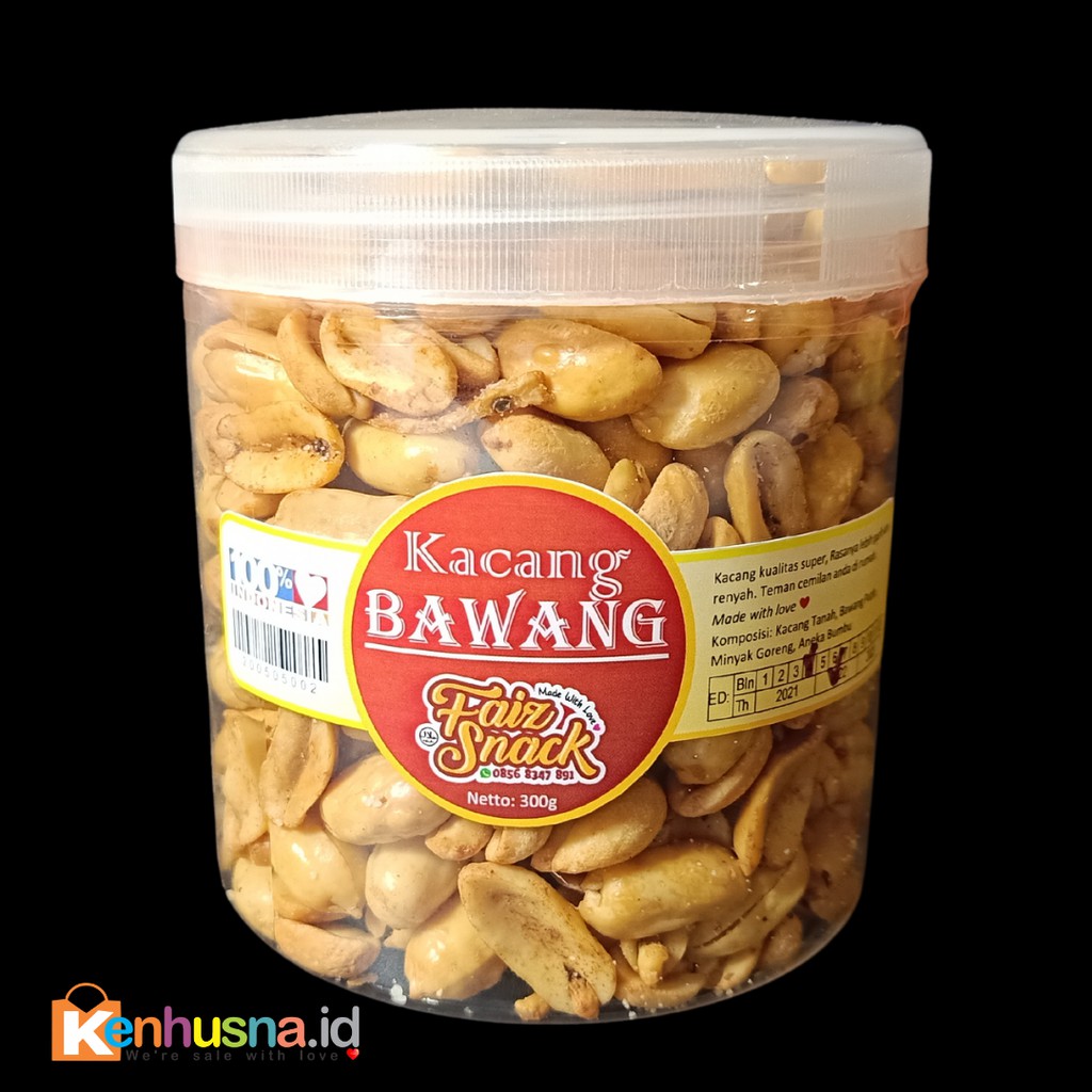 

Kacang Bawang Premium 300g Kemasan Toples Keren