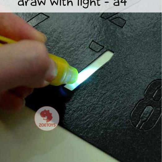 

Zoetoys Draw With Light A4 A3 Papan Tulis LED Light | Magic Drawing Glowing Board | Edukasi Anak ..