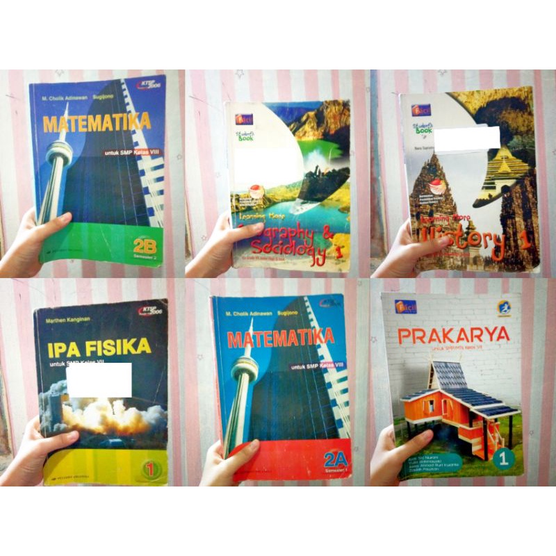 

PRELOVED BUKU PAKET FACIL ERLANGGA SMP KELAS 7 8 MATEMATIKA A B FISIKA SEJARAH PRAKARYA GEOGRAFI