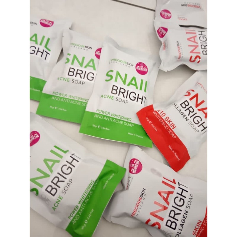 SNAIL BODY WHITE ANTI ACNE &amp; WHITENING X10 SOAP