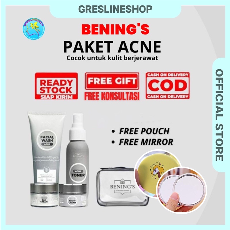 BENINGS SKINCARE DR OKY PRATAMA PAKET ACNE(BENINGS CLINIC) BENING SKINCARE PAKET KECANTIKAN MENGATAS