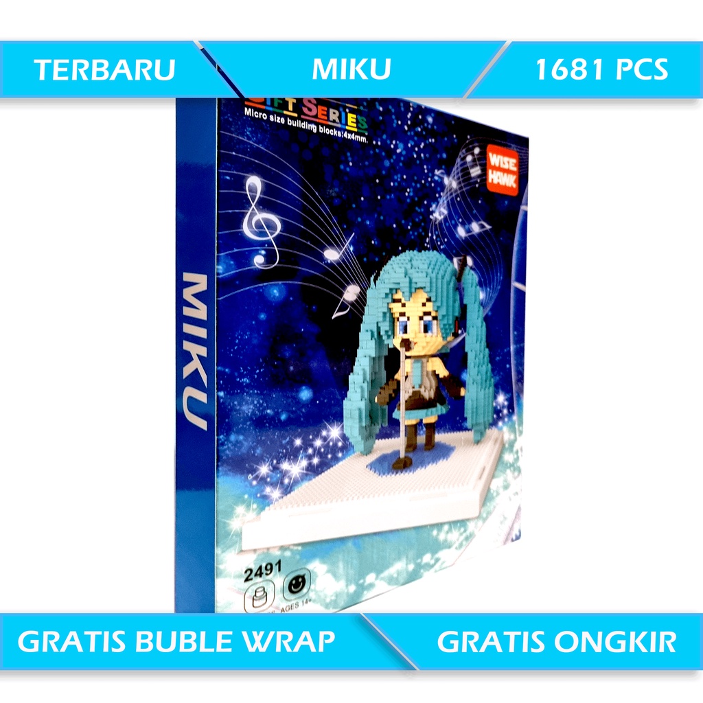 Miku Educational toys nano block lego bricks Hatsune miku anime figure