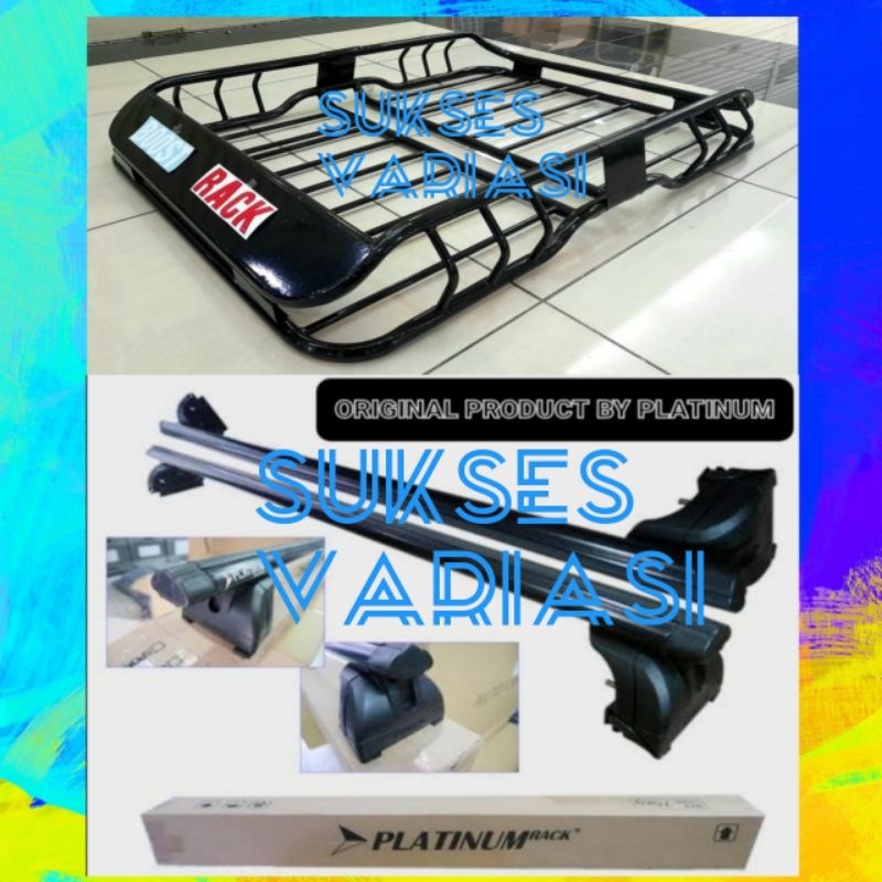 Jual Rak Atas Mobil Boost Rack Roof Rak Bagasi Sun Rack Paket Lengkap Kaki Platinum Jepit Body