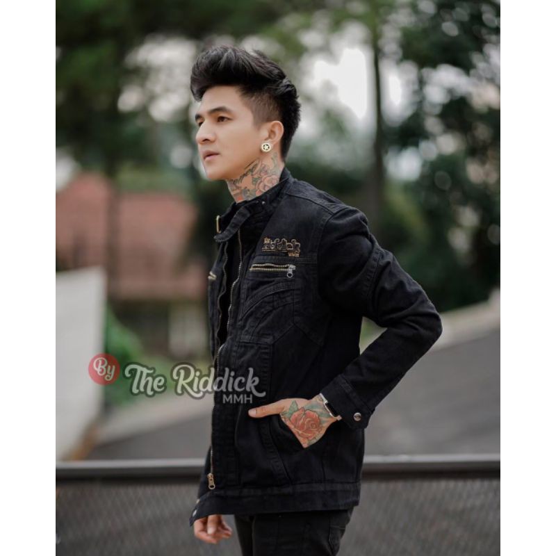 JAKET JEANS SLETTING THE RIDDICK ORIGINAL / JAKET JEANS PRIA SLETING / JAKET JESNS FJ THE RIDICK/COD