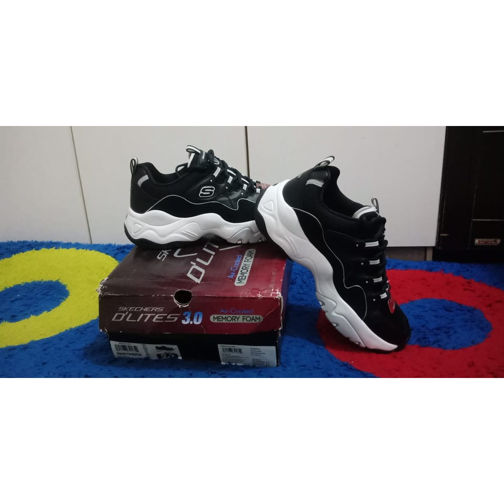 STOK TERAKHIR - Skechers Sport D'Lites 3.0-Goblin Men's Sneaker Black