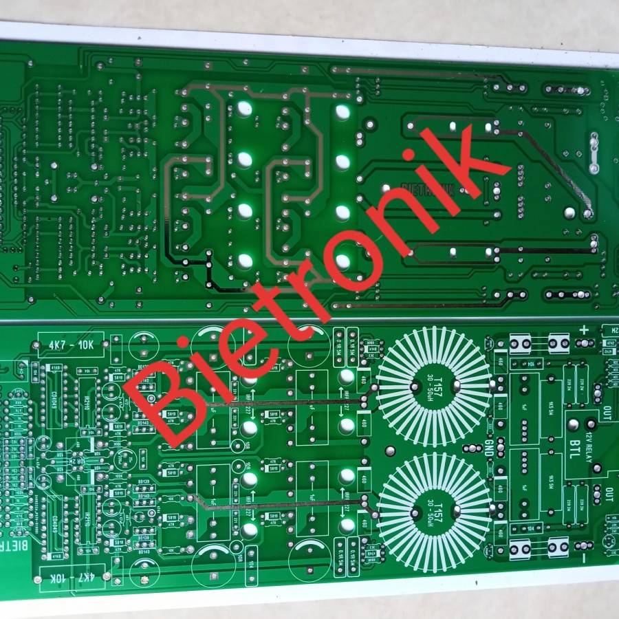 PCB Ampli Class D BTL Dauble Layer