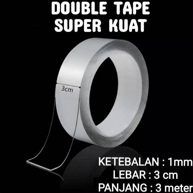 

BUKU & ALAT TULIS PERLENGKAPAN SEKOLAH & KANTOR DOUBLE TAPE BENING