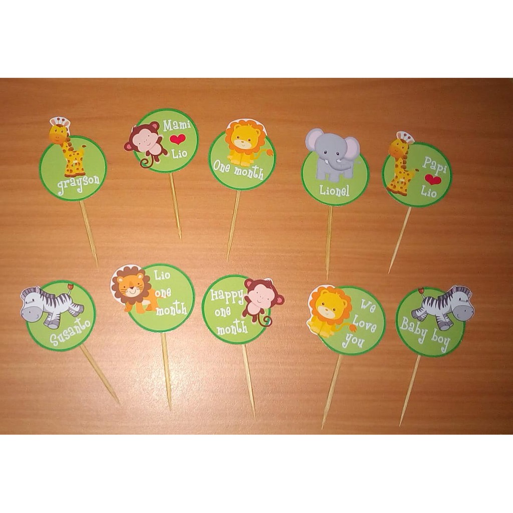 Cupcake topper custom karakter (hiasan cupcake)