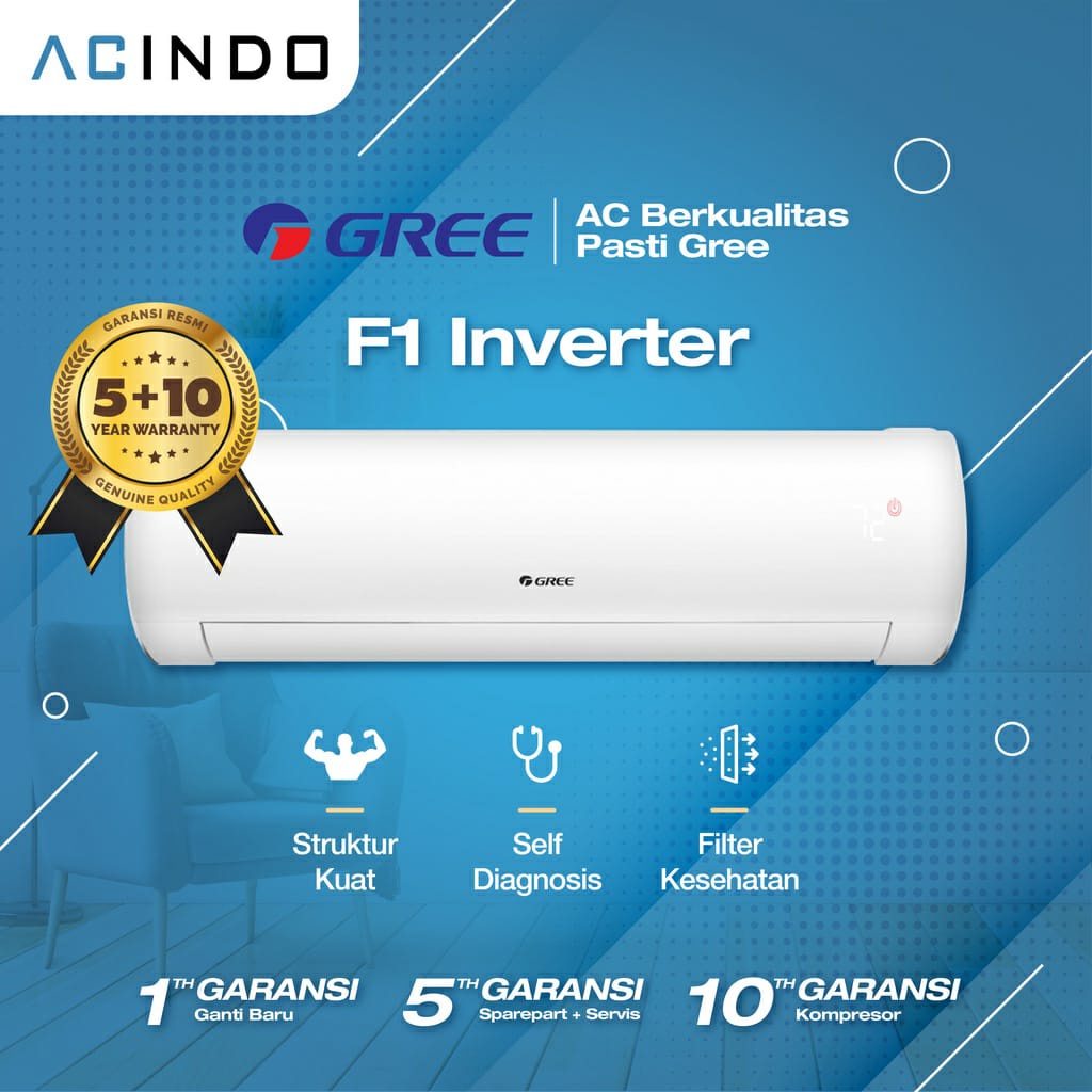 AC Gree 1 PK Inverter Gold GWC-09F1 Gold