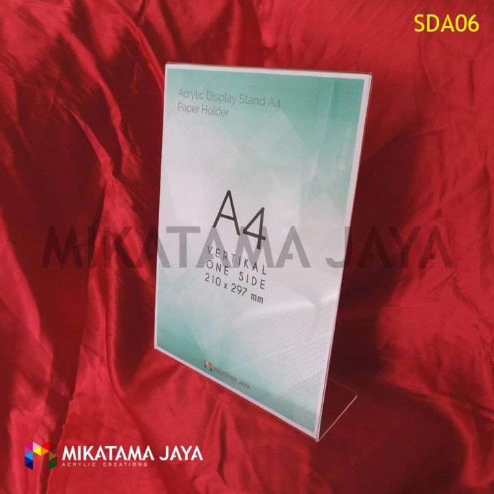 

Tempat brosur akrilik / akrilik stand A4 Lengkung L