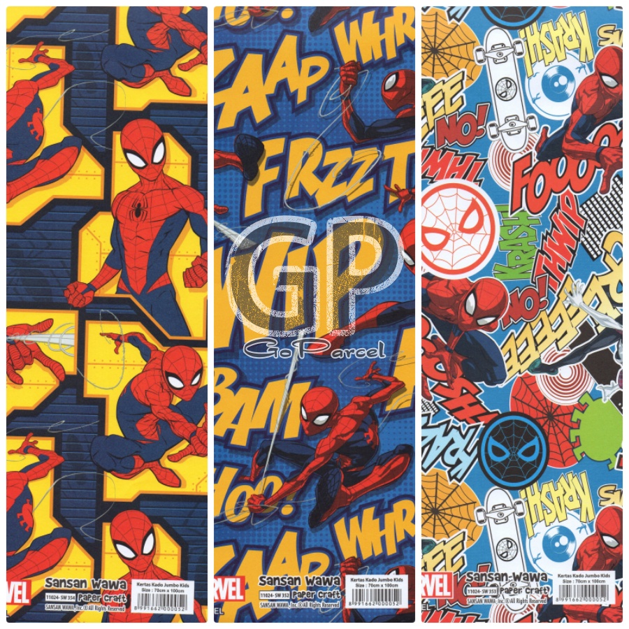 ( 5 Lembar ) JUMBO HEROES SANWA - KERTAS KADO COWO - GIFT WRAP PAPER SANSAN WAWA CARS /  CONSTRUCTION TRUCKS VINTAGE SUPERHEROES / SUPERMAN / BATMAN / IRON MAN / CAPTAIN AMERICA / DC COMIC / AVENGERS / HULK / CARS / PIRATES / BAJAK LAUT / SAILOR1