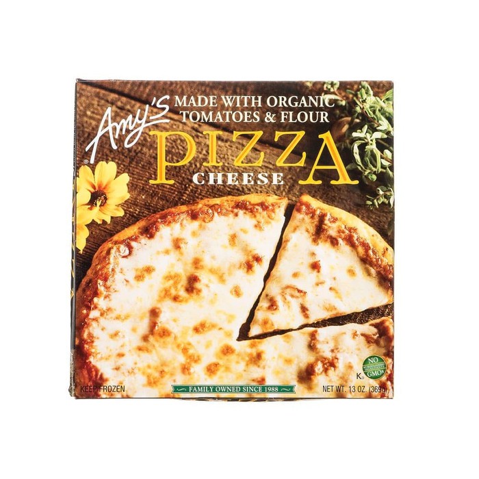 

AMY'S ORGANIC Ready Eat Frozen Cheese Pizza Instant Meal Pizza Keju Organik TV Dinner Makanan Instan