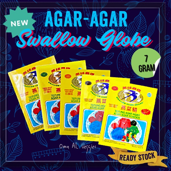 

AGAR-AGAR SWALLOW GLOBE 7 GR PER SACHET