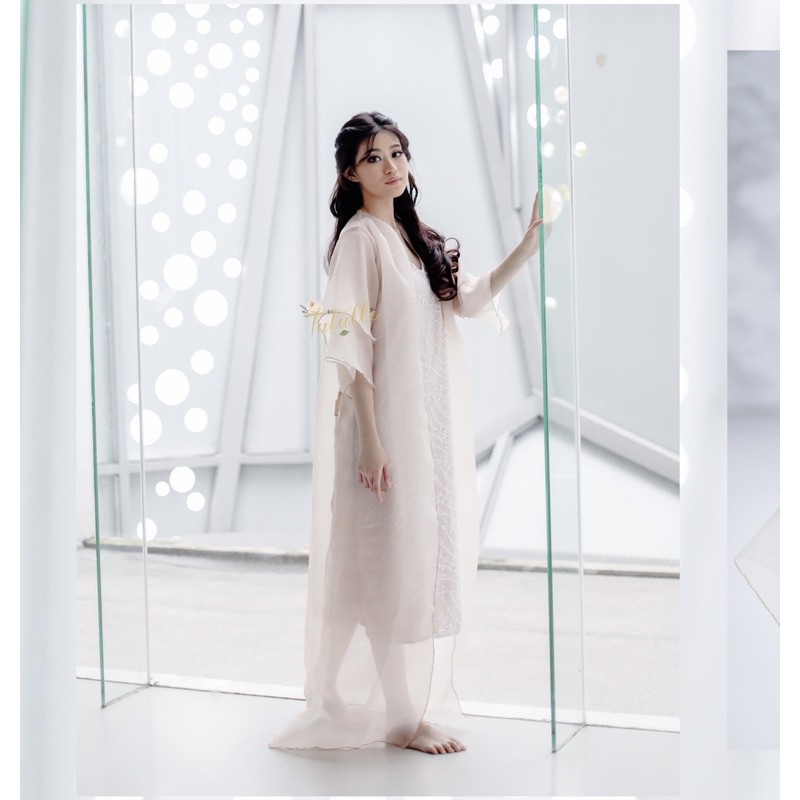 𝙏𝙪𝙩𝙪𝙡𝙡𝙚 Odette Nude Robe Wedding / Kimono Wedding