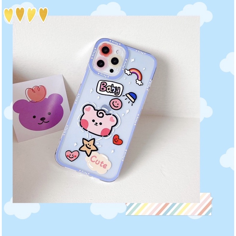 FH26 Softcase Protection Teddy Bear casing for Oppo A15/A15s,A33/A53,A3s/Realme 2 U1 U2 C1 A5s A12 A11k A7 A52/A72/A92,Reno 4 5 5F C11 C12 C15 C20 C21 C25 C2/A1k 5 5i 5s/C3 Narzo 20 30A vivo V20 Y11/Y12/Y15/Y17 Y20 Y20i Y20s Y30 Y30i Y50 Y91 Y91c Y93 Y95